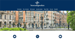 Desktop Screenshot of bostadspoolen.com